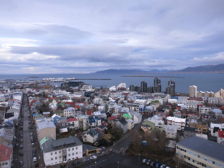 Icland, Reykjavík - Panorama from Hallgrimskirkja