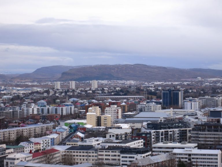 Icland, Reykjavík - Panorama from Hallgrimskirkja