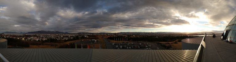 Icland, Reykjavík - City and Landscape view from Perlan