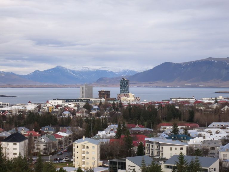 Icland, Reykjavík - City and Landscape view from Perlan