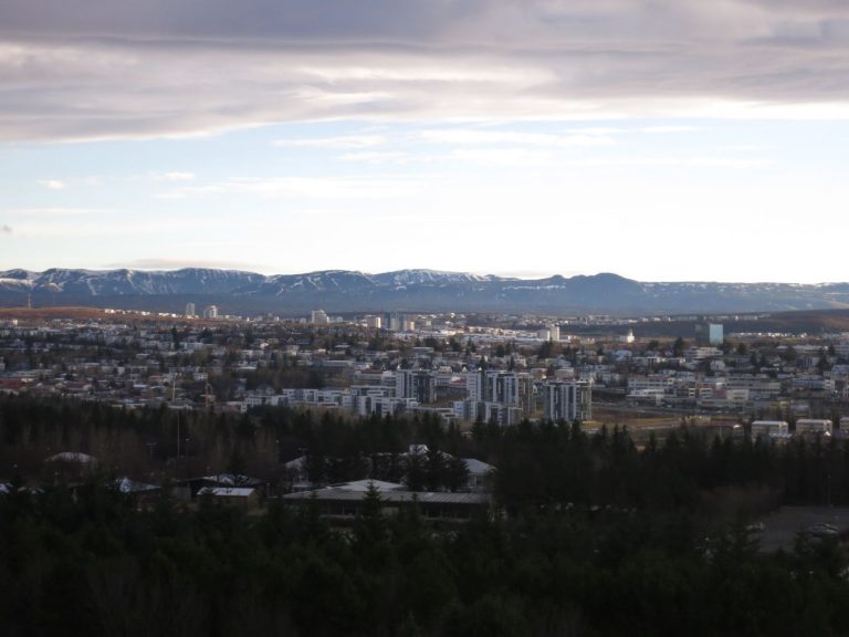 Icland, Reykjavík - City and Landscape view from Perlan