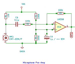 SoundMeter with A-Weighting Filter - Strip PCB Version